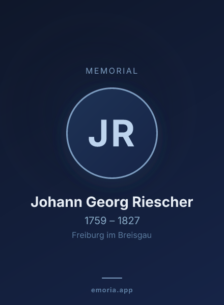 Memorial portrait of Johann Georg Riescher