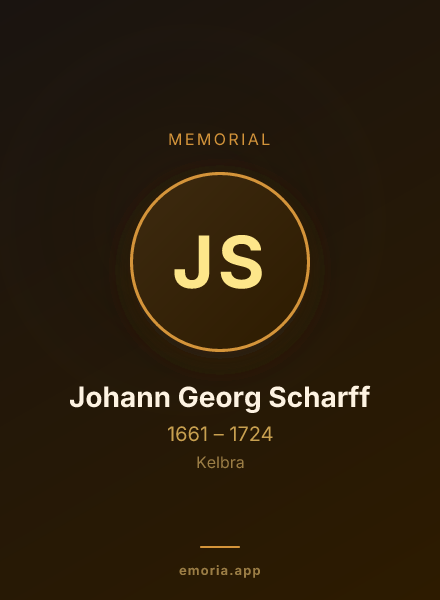 Memorial portrait of Johann Georg Scharff