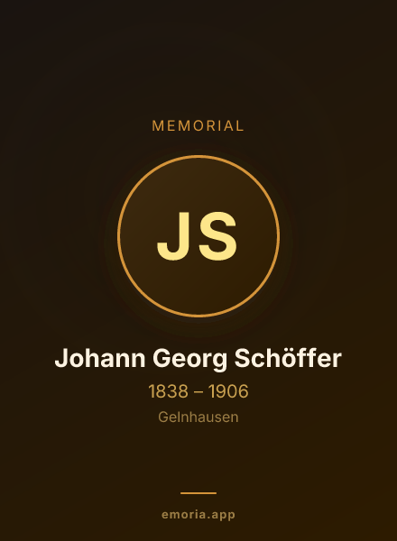 Memorial portrait of Johann Georg Schöffer