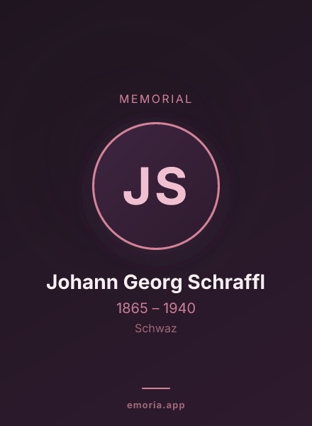 Memorial portrait of Johann Georg Schraffl