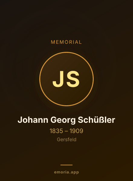 Memorial portrait of Johann Georg Schüßler