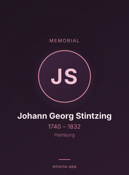 Memorial portrait of Johann Georg Stintzing