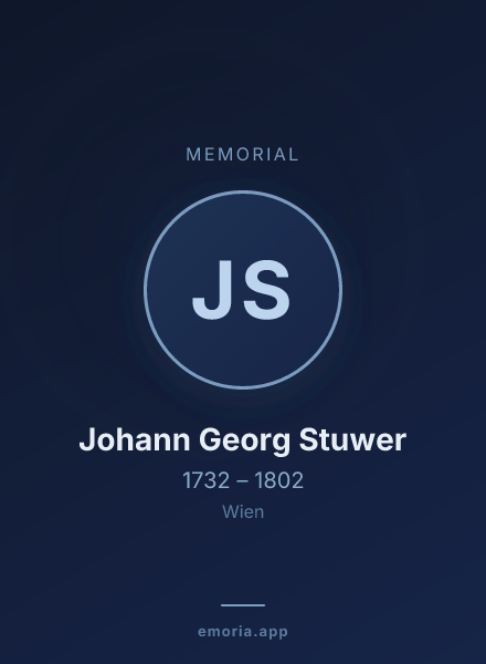 Memorial portrait of Johann Georg Stuwer