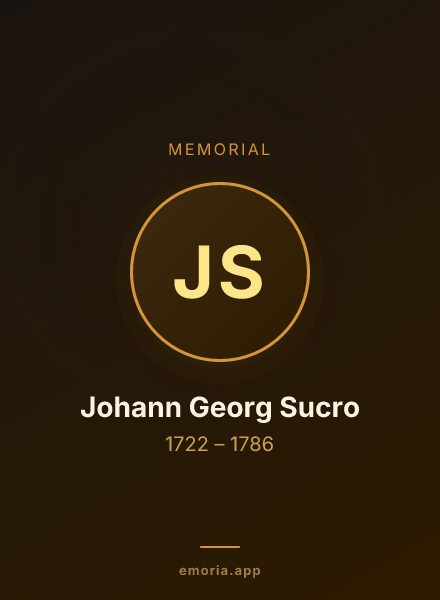 Memorial portrait of Johann Georg Sucro