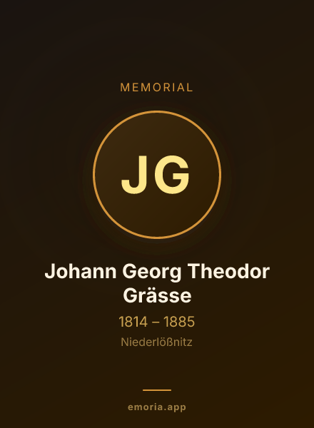 Memorial portrait of Johann Georg Theodor Grässe