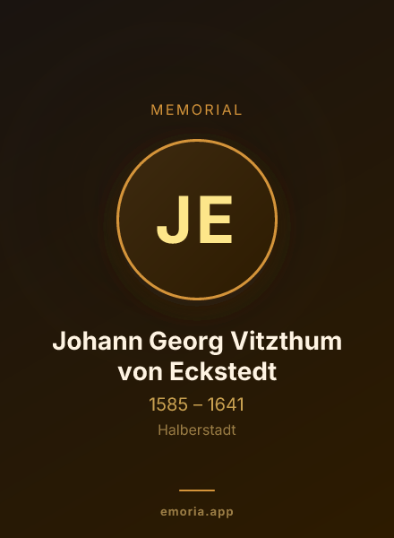 Memorial portrait of Johann Georg Vitzthum von Eckstedt