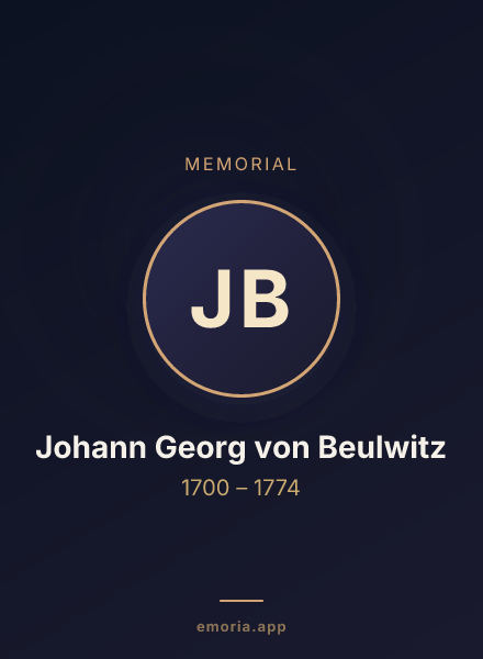 Memorial portrait of Johann Georg von Beulwitz