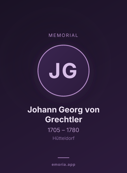 Memorial portrait of Johann Georg von Grechtler