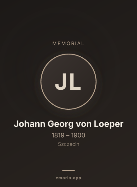 Memorial portrait of Johann Georg von Loeper