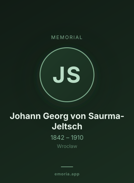 Memorial portrait of Johann Georg von Saurma-Jeltsch