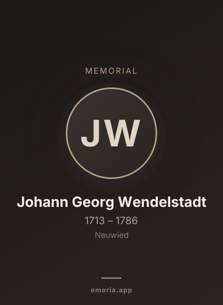 Memorial portrait of Johann Georg Wendelstadt