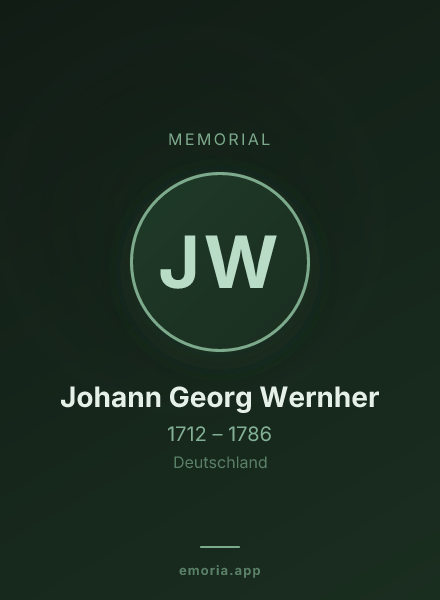 Memorial portrait of Johann Georg Wernher