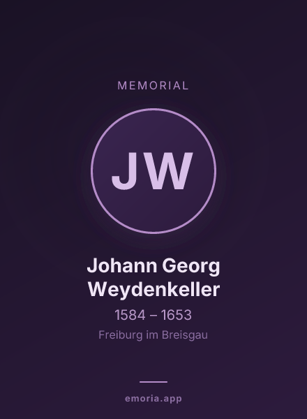Memorial portrait of Johann Georg Weydenkeller