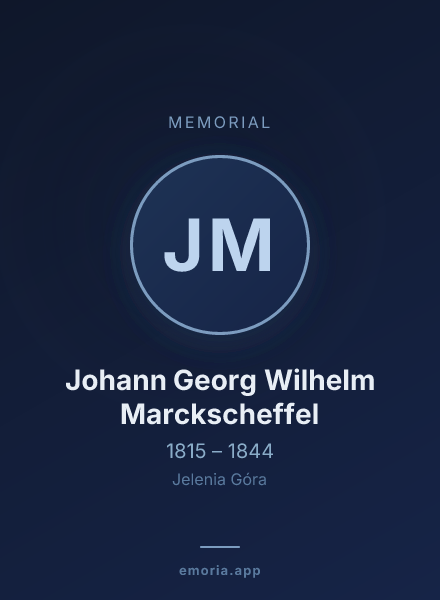 Memorial portrait of Johann Georg Wilhelm Marckscheffel
