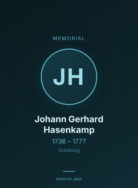 Memorial portrait of Johann Gerhard Hasenkamp