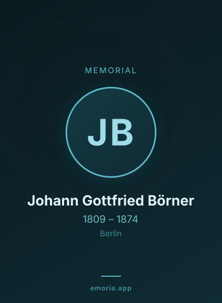 Memorial portrait of Johann Gottfried Börner
