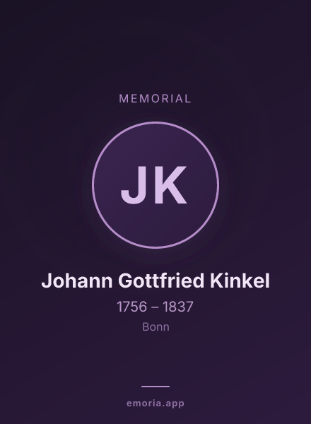 Memorial portrait of Johann Gottfried Kinkel