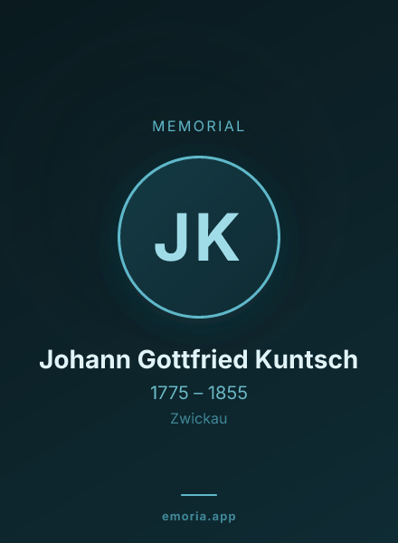 Memorial portrait of Johann Gottfried Kuntsch