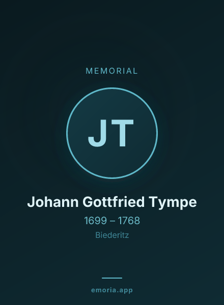 Memorial portrait of Johann Gottfried Tympe
