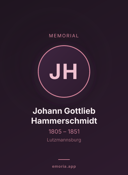 Memorial portrait of Johann Gottlieb Hammerschmidt