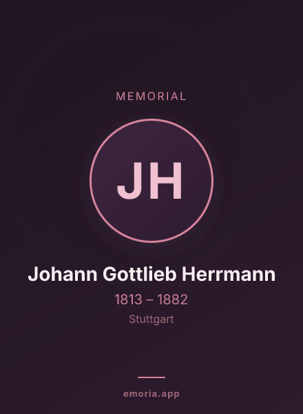 Memorial portrait of Johann Gottlieb Herrmann