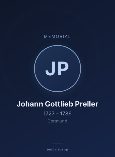 Memorial portrait of Johann Gottlieb Preller