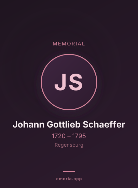 Memorial portrait of Johann Gottlieb Schaeffer
