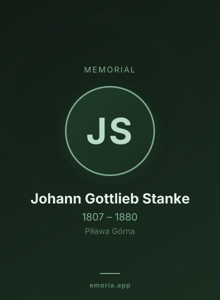 Memorial portrait of Johann Gottlieb Stanke