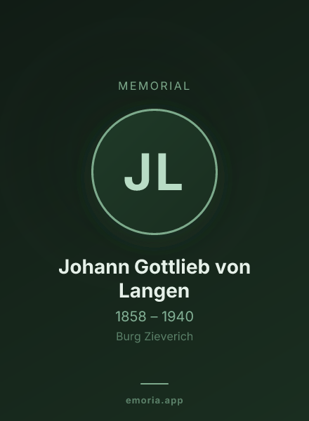 Memorial portrait of Johann Gottlieb von Langen