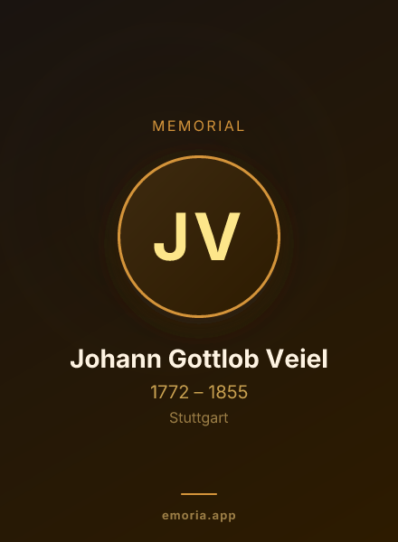 Memorial portrait of Johann Gottlob Veiel
