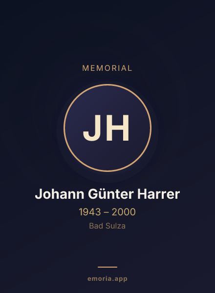 Memorial portrait of Johann Günter Harrer