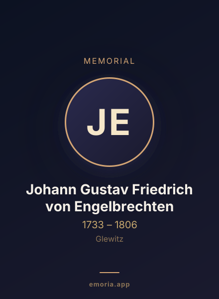 Memorial portrait of Johann Gustav Friedrich von Engelbrechten