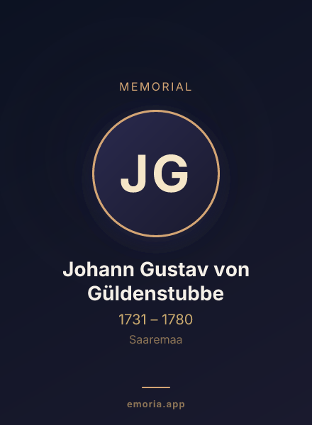 Memorial portrait of Johann Gustav von Güldenstubbe