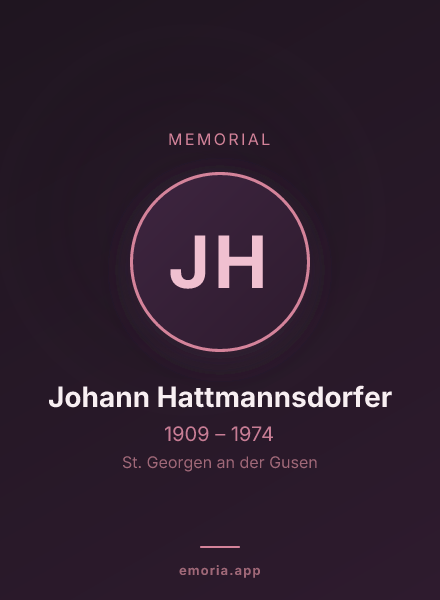 Memorial portrait of Johann Hattmannsdorfer