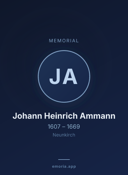 Memorial portrait of Johann Heinrich Ammann