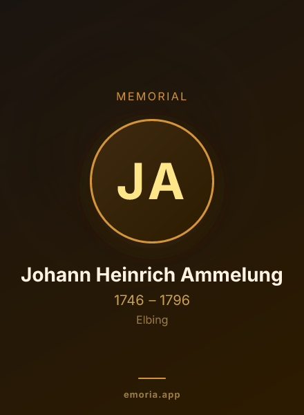 Memorial portrait of Johann Heinrich Ammelung