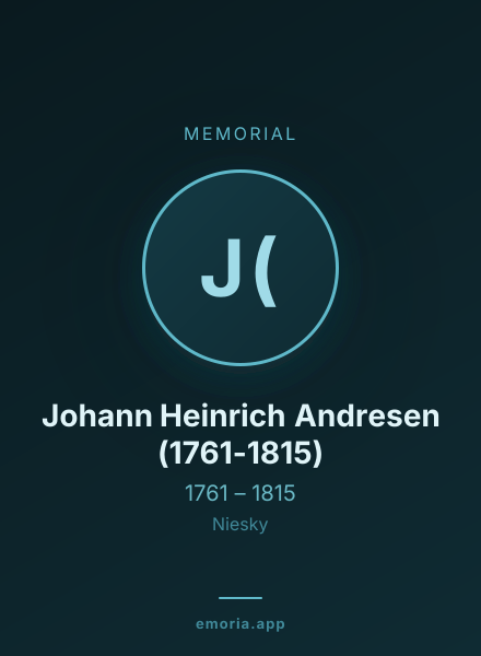 Memorial portrait of Johann Heinrich Andresen (1761-1815)