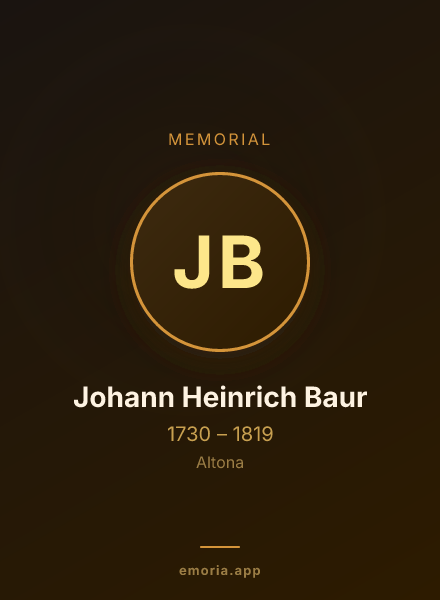 Memorial portrait of Johann Heinrich Baur