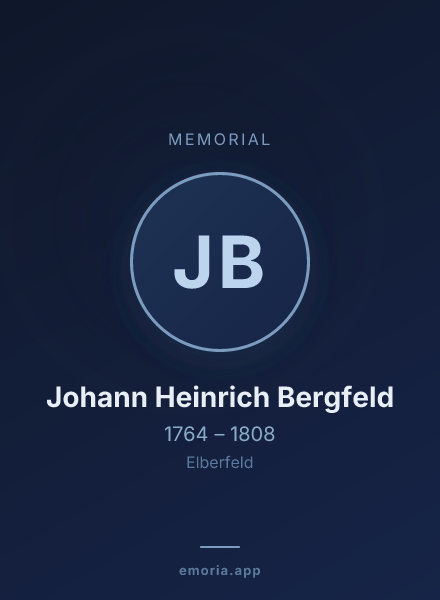 Memorial portrait of Johann Heinrich Bergfeld