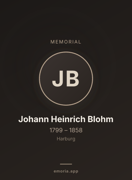 Memorial portrait of Johann Heinrich Blohm