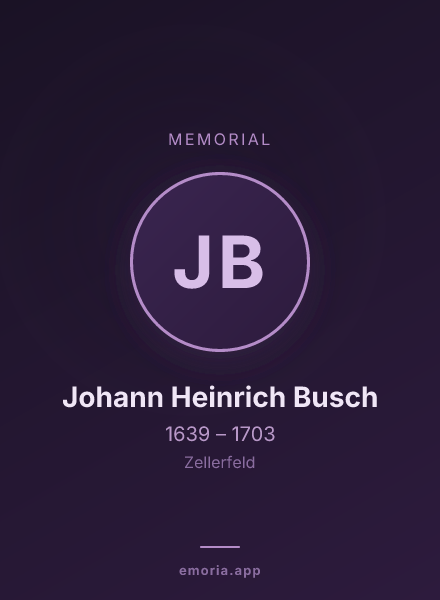 Memorial portrait of Johann Heinrich Busch