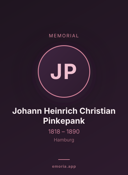 Memorial portrait of Johann Heinrich Christian Pinkepank
