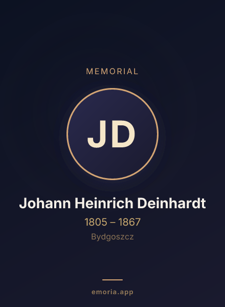 Memorial portrait of Johann Heinrich Deinhardt