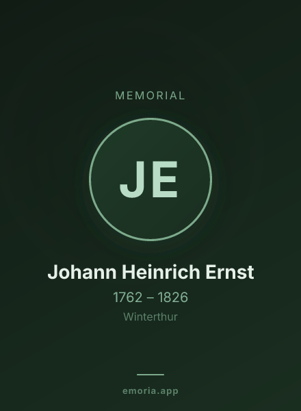 Memorial portrait of Johann Heinrich Ernst