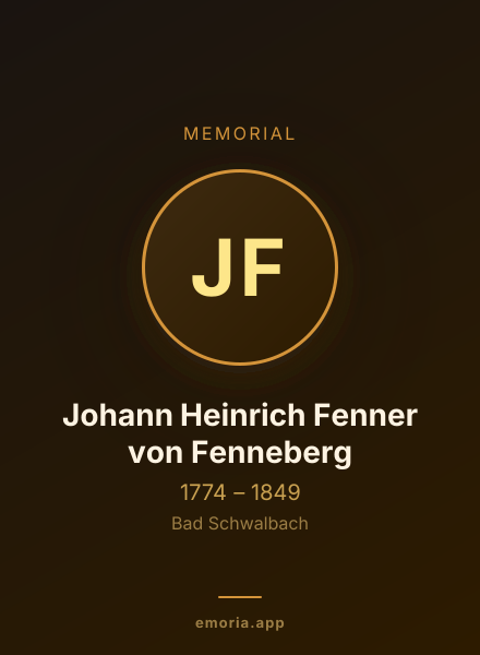 Memorial portrait of Johann Heinrich Fenner von Fenneberg