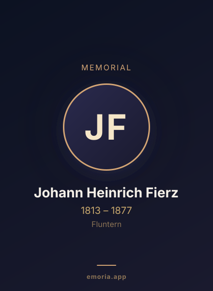 Memorial portrait of Johann Heinrich Fierz