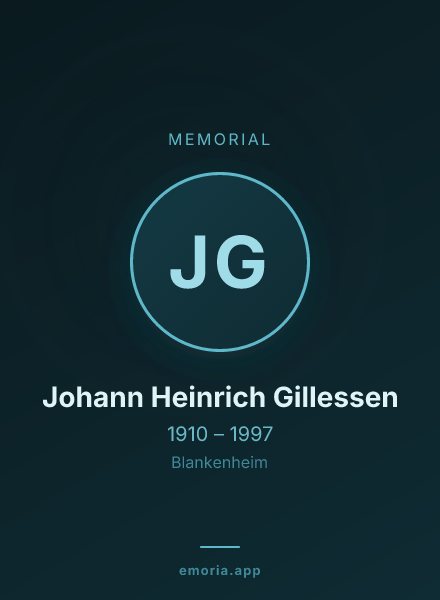 Memorial portrait of Johann Heinrich Gillessen