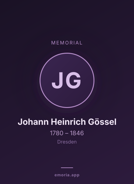 Memorial portrait of Johann Heinrich Gössel