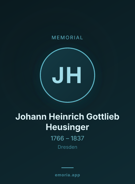 Memorial portrait of Johann Heinrich Gottlieb Heusinger