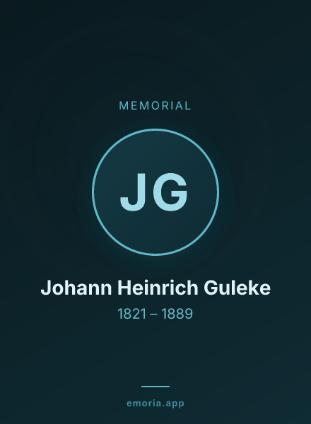 Memorial portrait of Johann Heinrich Guleke